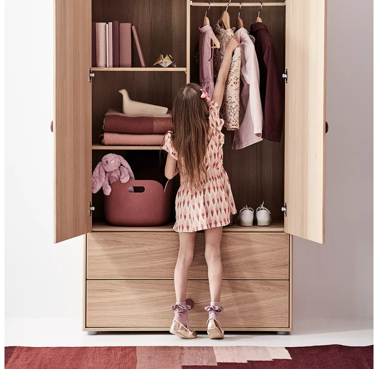 Armoire Haute Popsicle - Chêne/Cherry – Image 6