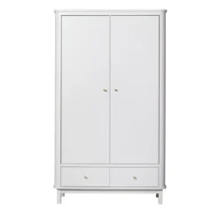 Armoire 2 Portes Wood - Blanc