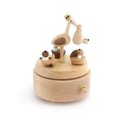 Boîte à Musique Bébé Cigogne