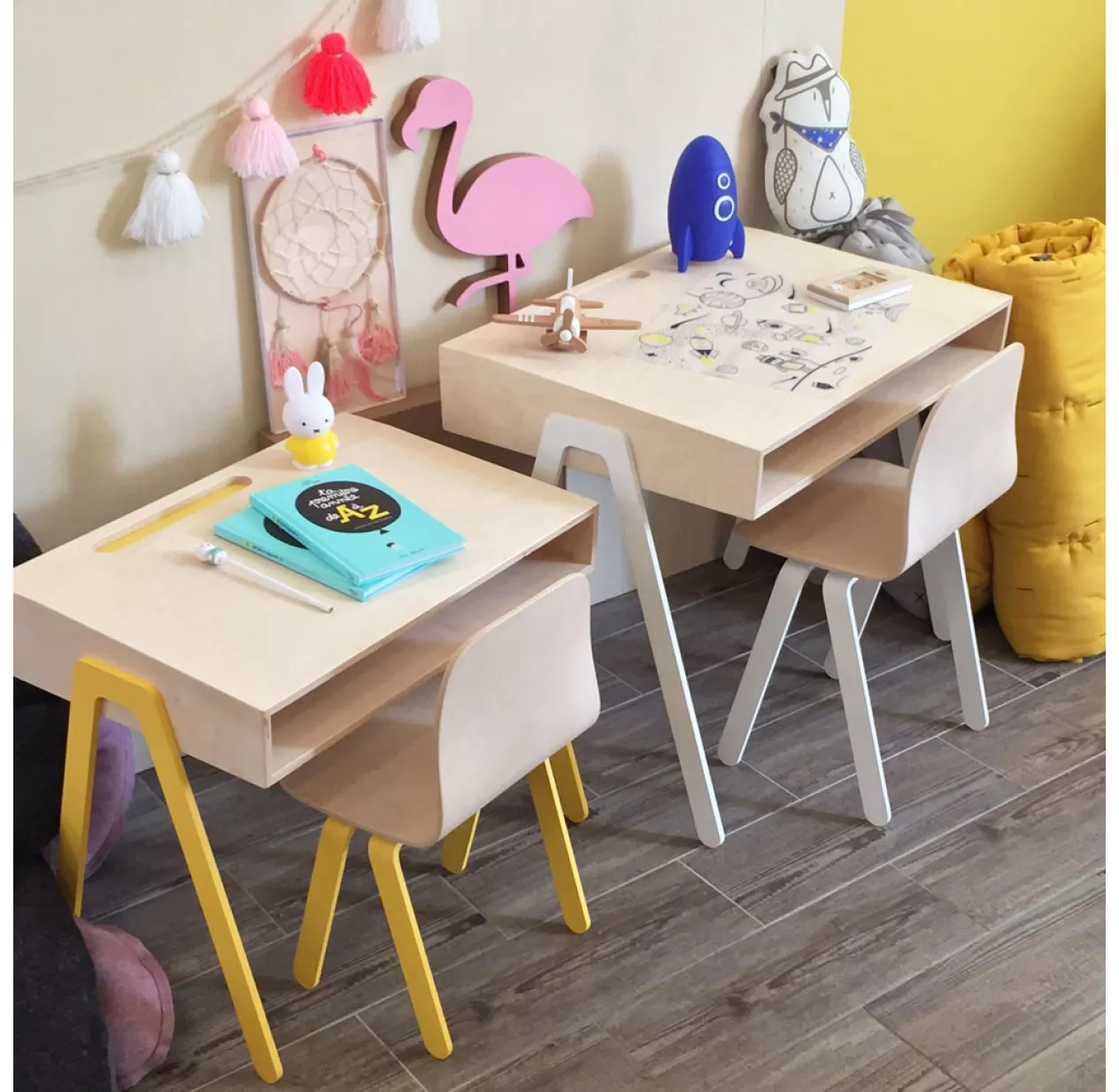 Bureau Et Chaise Junior 7-10 Ans - Jaune – Image 2