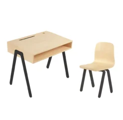 Bureau Et Chaise Enfant 2-6 Ans - Noir