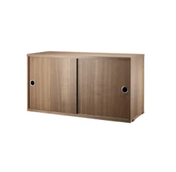 Caisson 2 Portes Coulissantes 78 Cm - Noyer