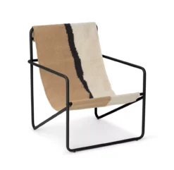 Ferm LIVING Chaise Lounge Desert - Noir/Soil