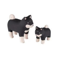 Figurine Famille Chiens Shiba Inu Polepole Pair