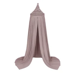 Ciel De Lit Tara Crochet Et Coton Bio - Vieux Rose