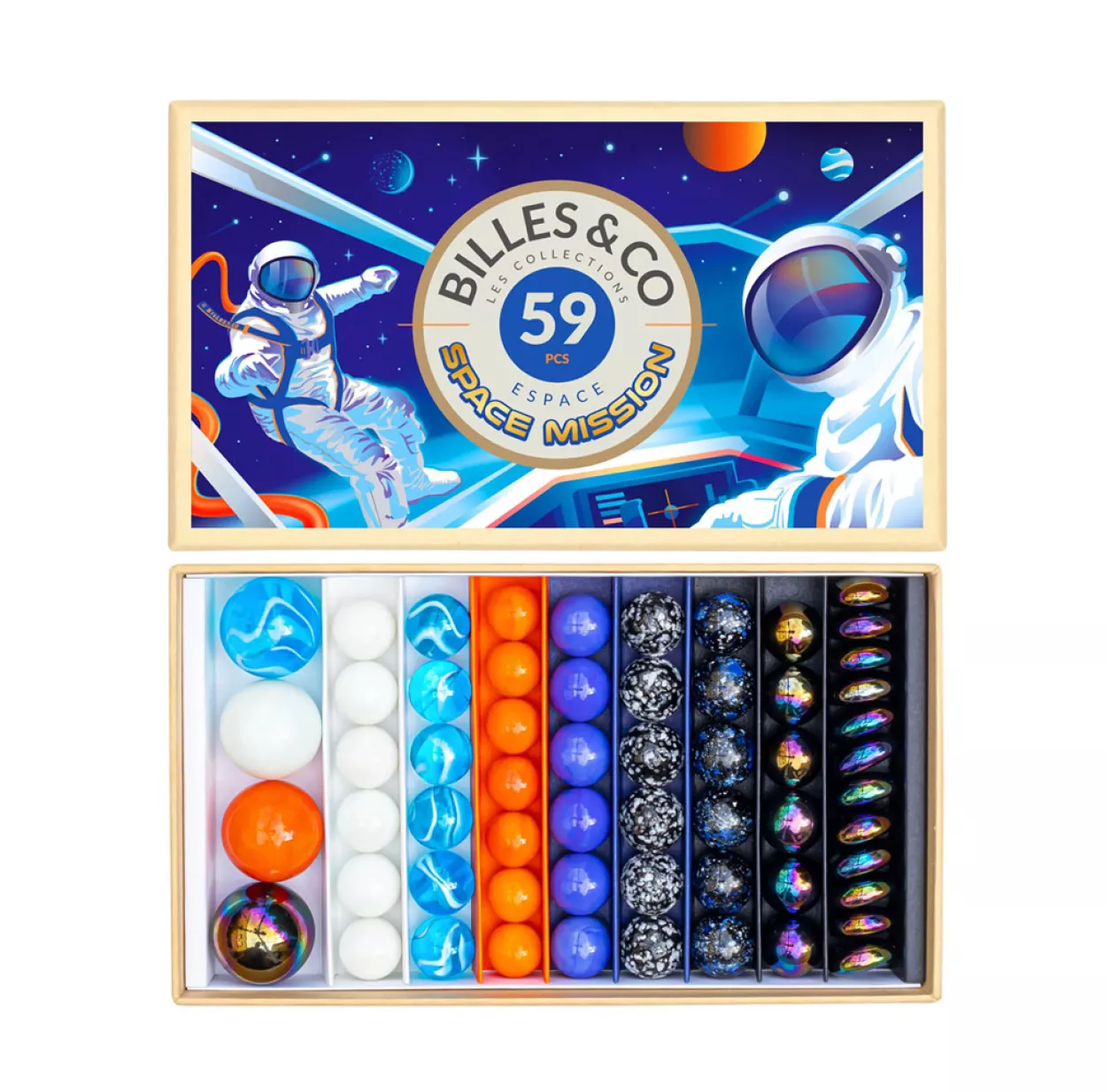 Coffret De 59 Billes - Space Mission