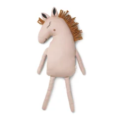 Ferm LIVING Coussin Safari Cheval - Rose Poudré