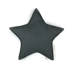 Coussin Etoile Lin Français - Green Blue