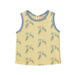 Débardeur Imprimé Palmier Tropicool - Jaune