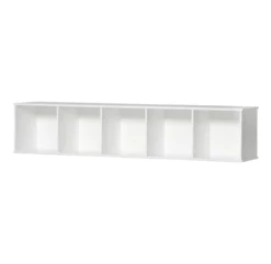 Étagère Murale Wood Horizontale 5 X 1 - Blanc