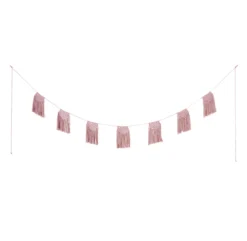 Guirlande En Macramé - Vieux Rose