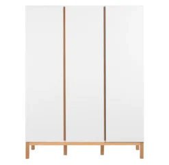 Armoire 3 Portes Indigo - Blanc