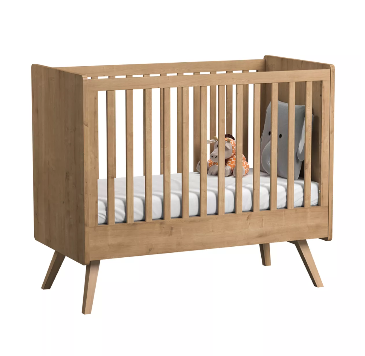VOX Lit Bébé 60 X 120 Vintage - Chêne