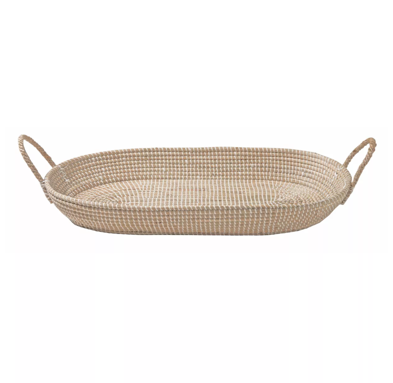 Panier à Langer Ovale Bébé En Osier Reva - Naturel