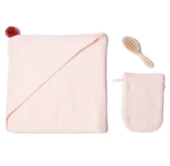 Set De Bain Bébé So Cute - Rose Pâle