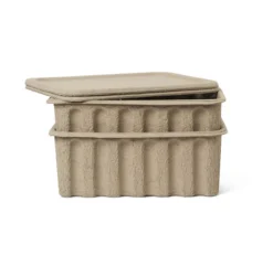 Ferm LIVING Set De 2 Boîtes En Pulpe De Papier - Large