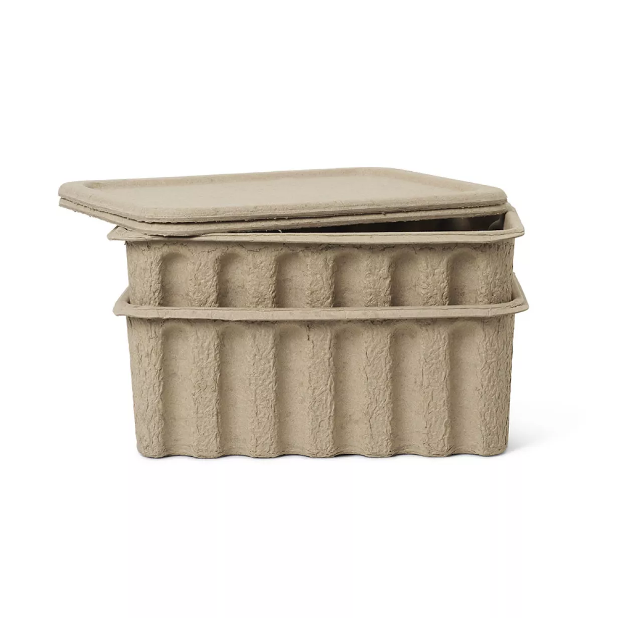 Ferm LIVING Set De 2 Boîtes En Pulpe De Papier - Large