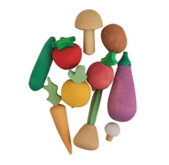 Set De Légumes En Bois