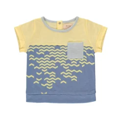 T-shirt Nouvelle Vague - Jaune/Bleu