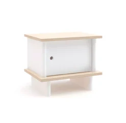 Table De Chevet ML - Blanc/Bouleau