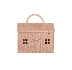 Valisette Casa En Rotin - Rose Poudré